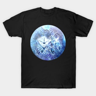 Blue flower art T-Shirt